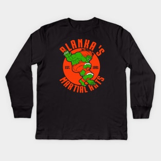 Blanka's Martial Arts Kids Long Sleeve T-Shirt